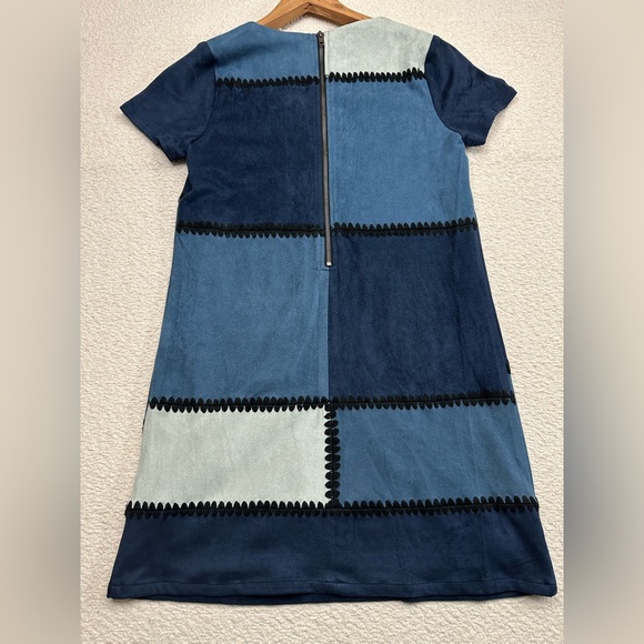 Design Lab Lord & Taylor Women’s Dress Blue Stitch Design Size XS - Picture 7 of 8